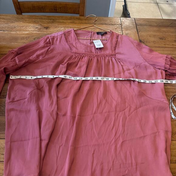 Suzanne Betro new with tag blouse balloon sleeve silky size 4X - Picture 4 of 6